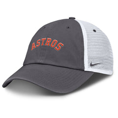 Houston Astros Nike Wordmark Club Adjustable Trucker Hat - Gray - Nike Online