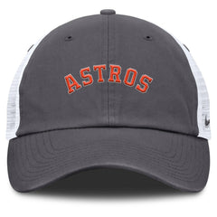 Houston Astros Nike Wordmark Club Adjustable Trucker Hat - Gray - Nike Online