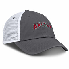 Los Angeles Angels Nike Wordmark Club Adjustable Trucker Hat - Gray - Nike on Sale