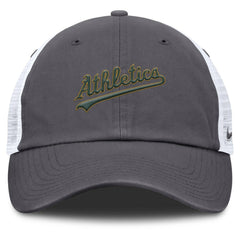 Athletics Nike Wordmark Club Adjustable Trucker Hat - Gray - Nike Lifestyle