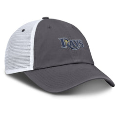 Tampa Bay Rays Nike Wordmark Club Adjustable Trucker Hat - Gray - Nike Discount