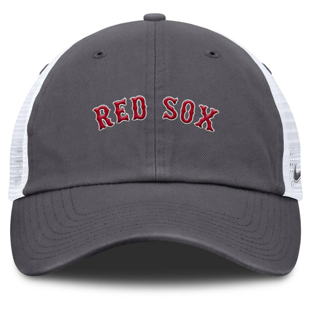 Boston Red Sox Nike Wordmark Club Adjustable Trucker Hat - Gray - Nike on Sale