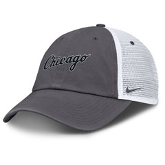 Chicago White Sox Nike Wordmark Club Adjustable Trucker Hat - Gray - Nike Online