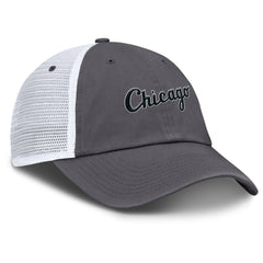 Chicago White Sox Nike Wordmark Club Adjustable Trucker Hat - Gray - Nike Online