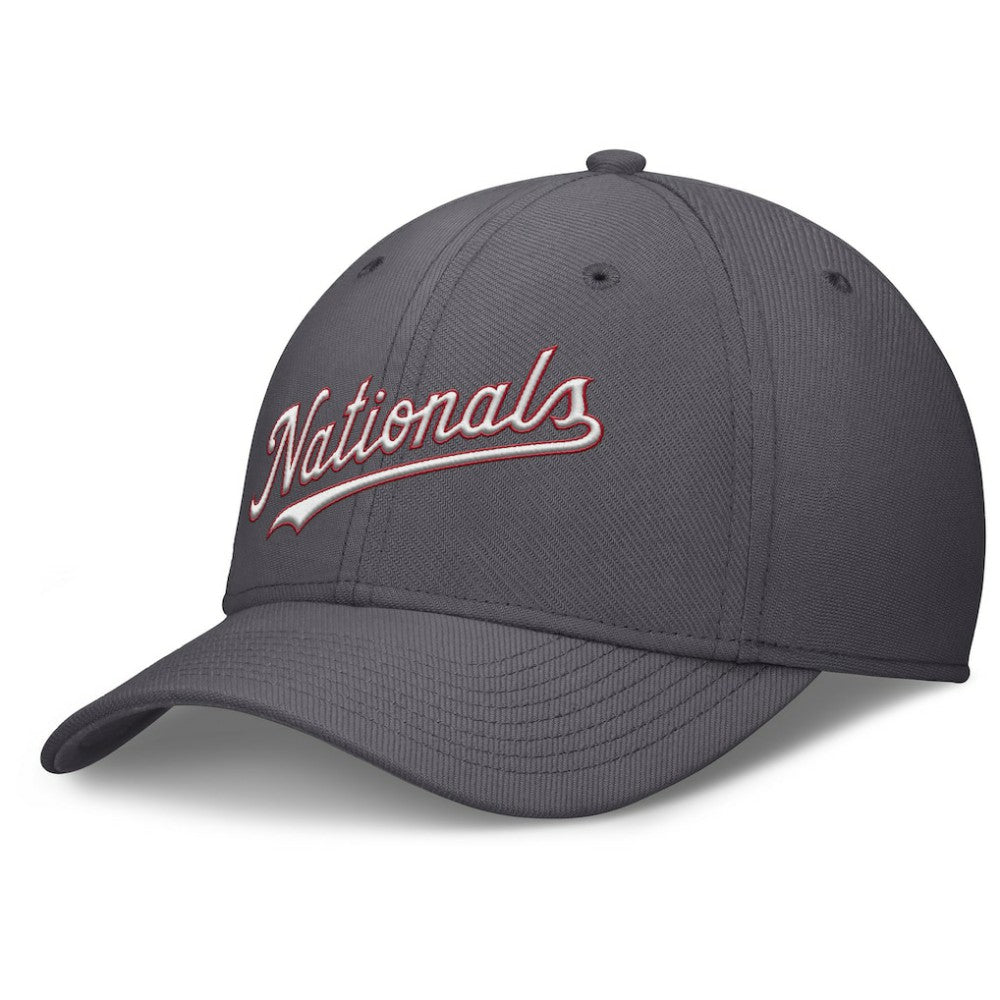 Washington Nationals Nike Swoosh Performance Flex Hat - Gray - Nike Lifestyle
