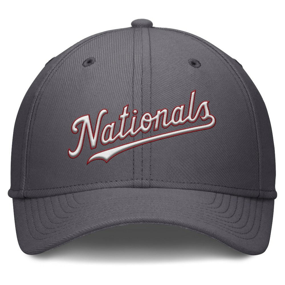 Washington Nationals Nike Swoosh Performance Flex Hat - Gray - Nike Lifestyle