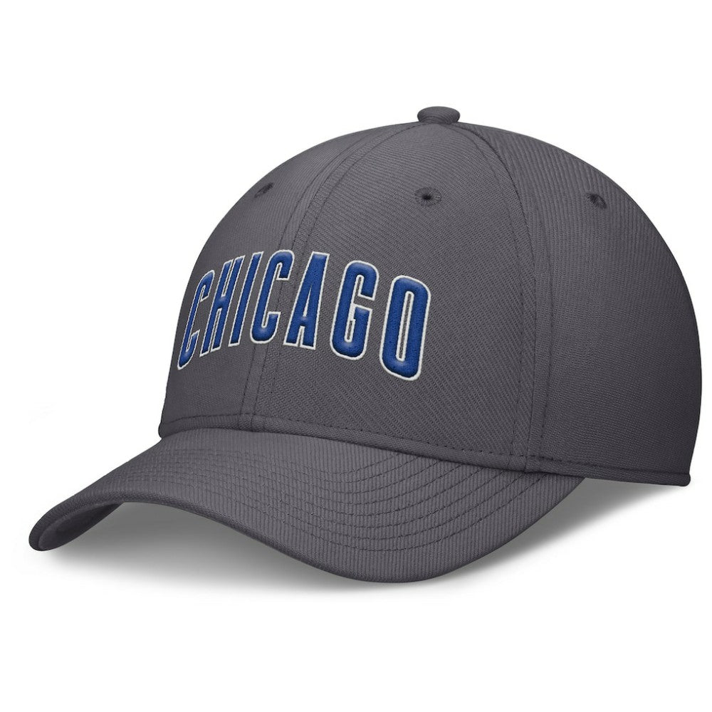 Chicago Cubs Nike Swoosh Performance Flex Hat - Gray - Nike on Sale