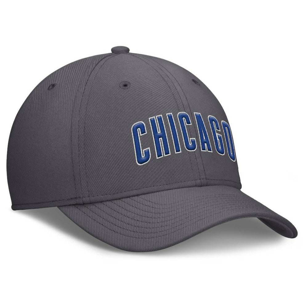 Chicago Cubs Nike Swoosh Performance Flex Hat - Gray - Nike on Sale