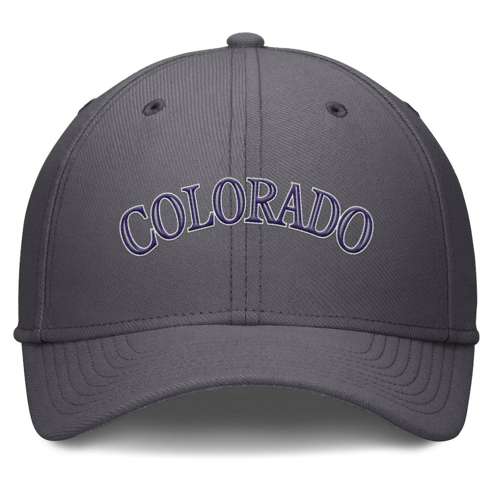 Colorado Rockies Nike Swoosh Performance Flex Hat - Gray - Nike Lifestyle
