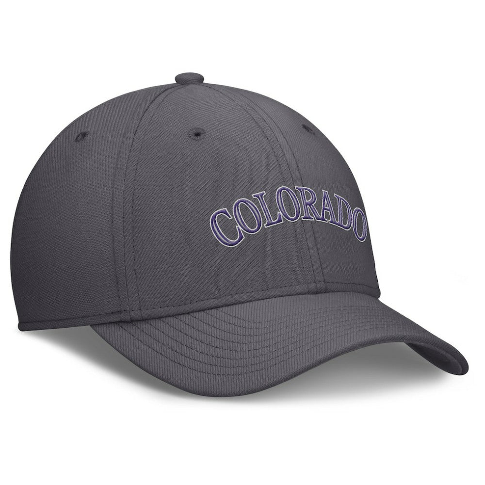 Colorado Rockies Nike Swoosh Performance Flex Hat - Gray - Nike Lifestyle