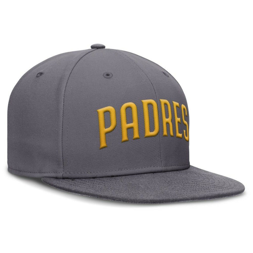San Diego Padres Nike Performance True Fitted Hat - Gray - Nike Lifestyle