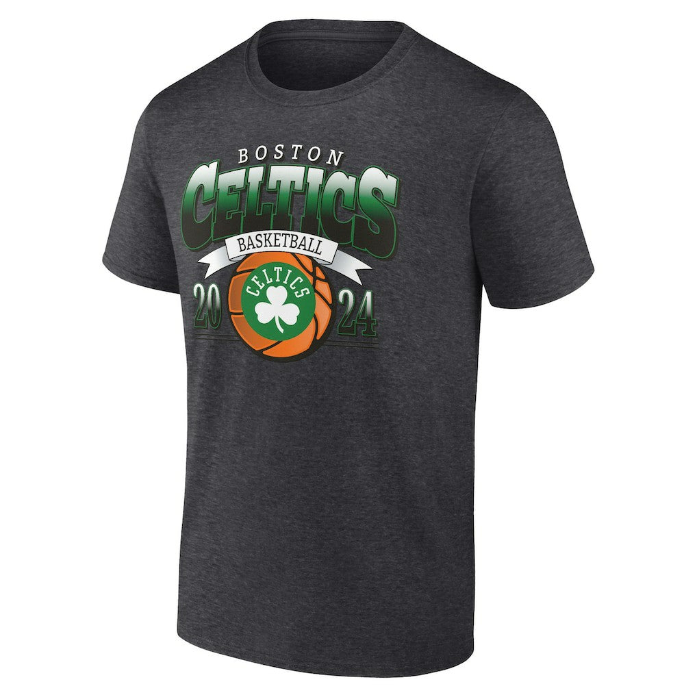 Boston Celtics Fast Break Finisher T-Shirt Charcoal