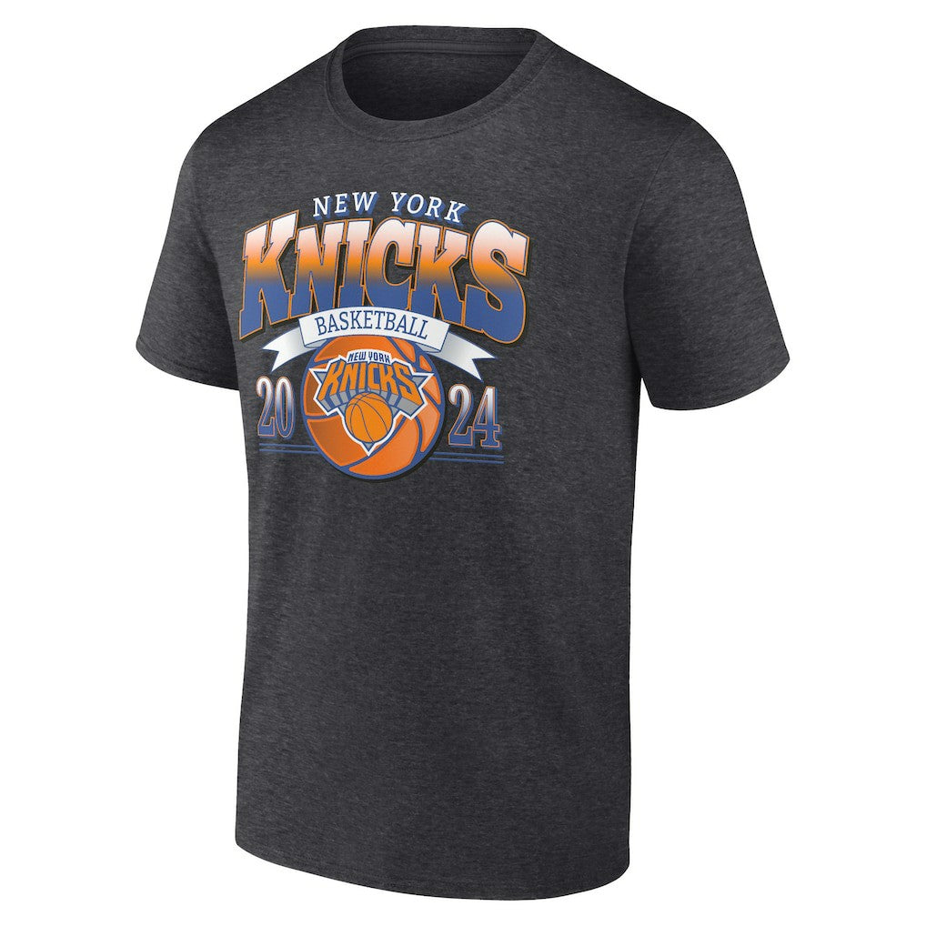 New York Knicks Fast Break Finisher T-Shirt Charcoal