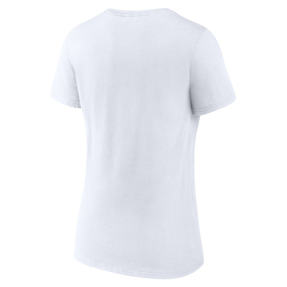 Los Angeles Lakers Women's Wordmark Home V-Neck T-Shirt White