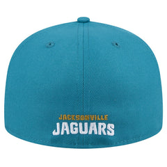 Jacksonville Jaguars New Era Throwback Logo Omaha 59FIFTY Fitted Hat Teal
