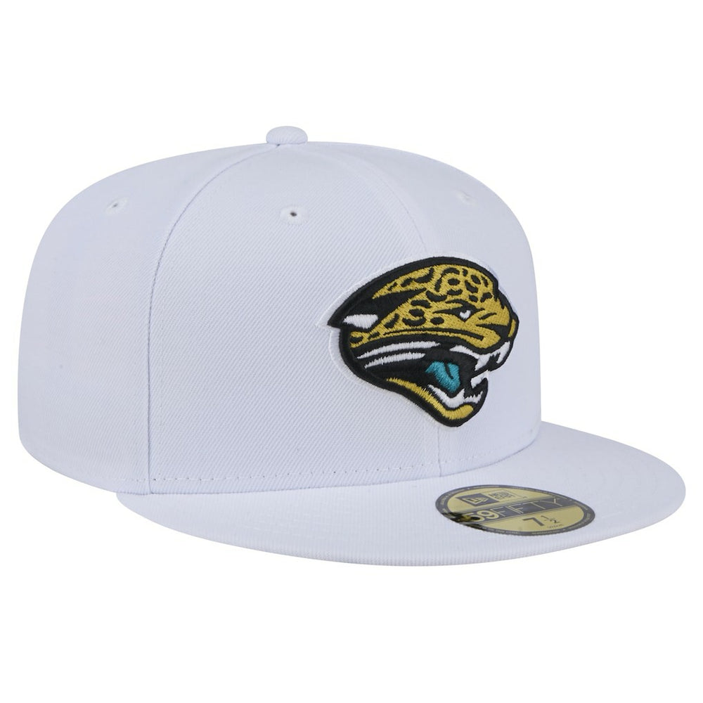 Jacksonville Jaguars New Era Throwback Logo Omaha 59FIFTY Fitted Hat White