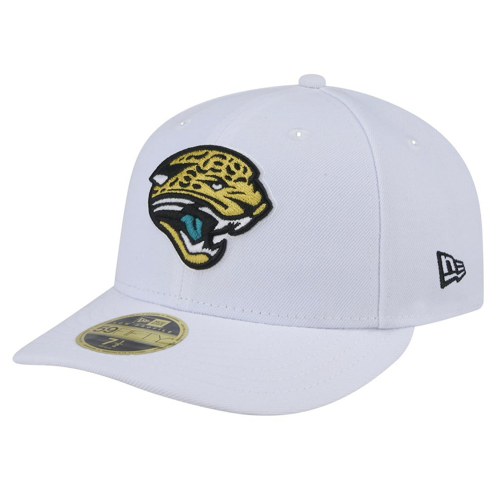 Jacksonville Jaguars New Era Throwback Logo Omaha Low Profile 59FIFTY Fitted Hat White