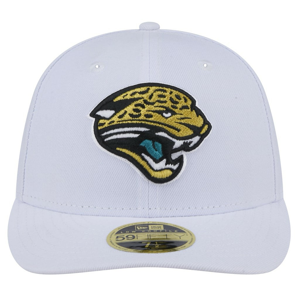 Jacksonville Jaguars New Era Throwback Logo Omaha Low Profile 59FIFTY Fitted Hat White