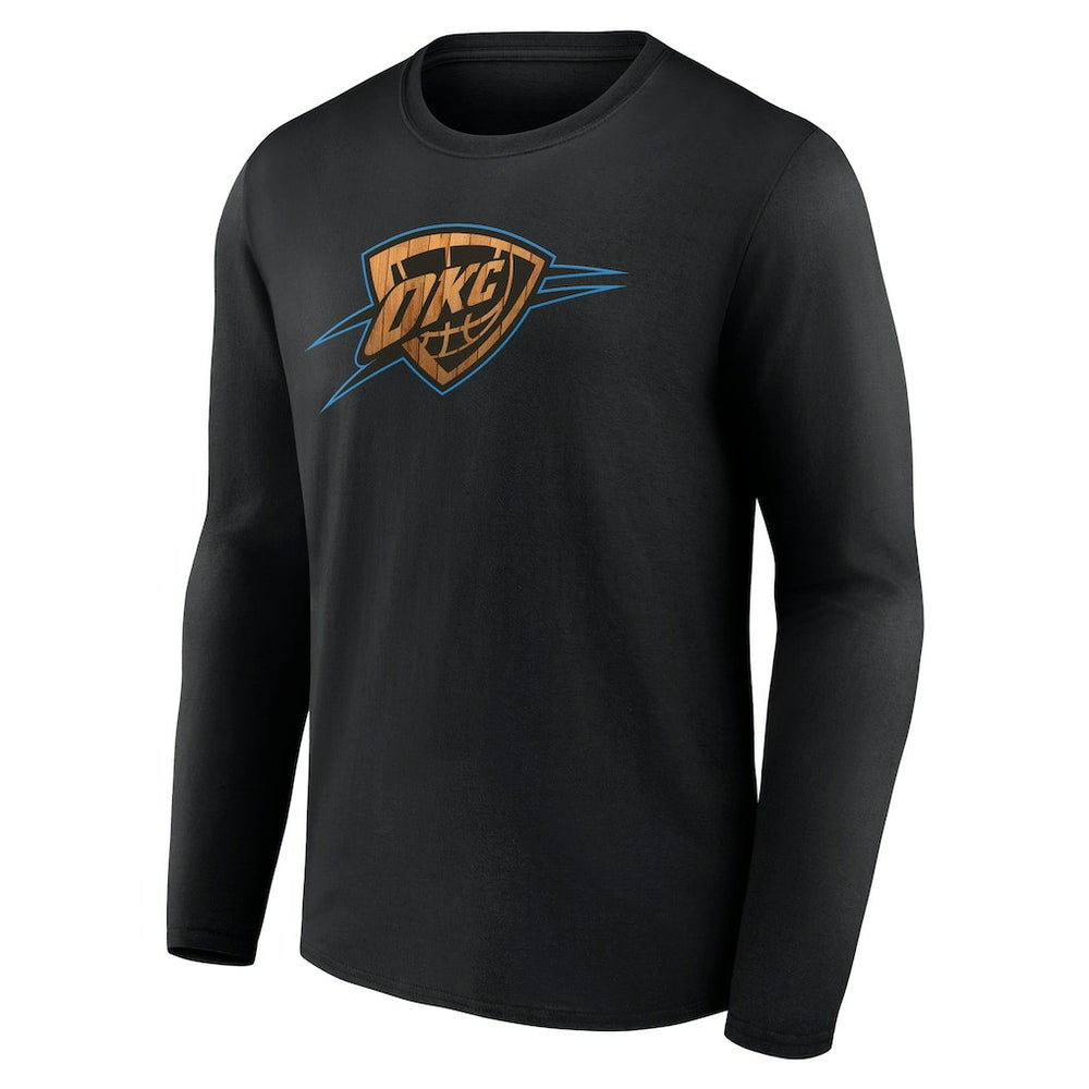 Oklahoma City Thunder Hardwood Long Sleeve T-Shirt Black