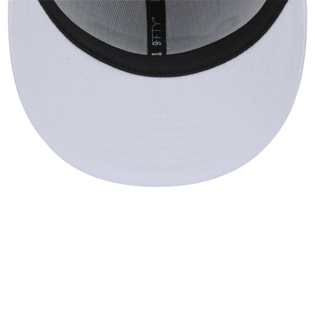 Jacksonville Jaguars New Era Throwback Crawl Standard 9FIFTY Snapback Hat White