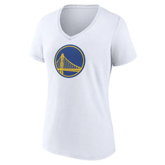 Golden State Warriors Women's Alternate Logo V-Neck T-Shirt White