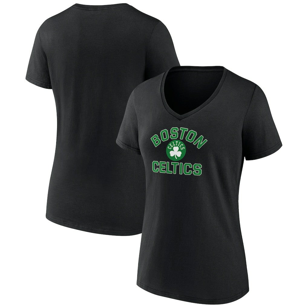 Boston Celtics Women's Overtime V-Neck T-Shirt Black