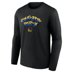 Golden State Warriors Japanese Heritage Long Sleeve T-Shirt Black
