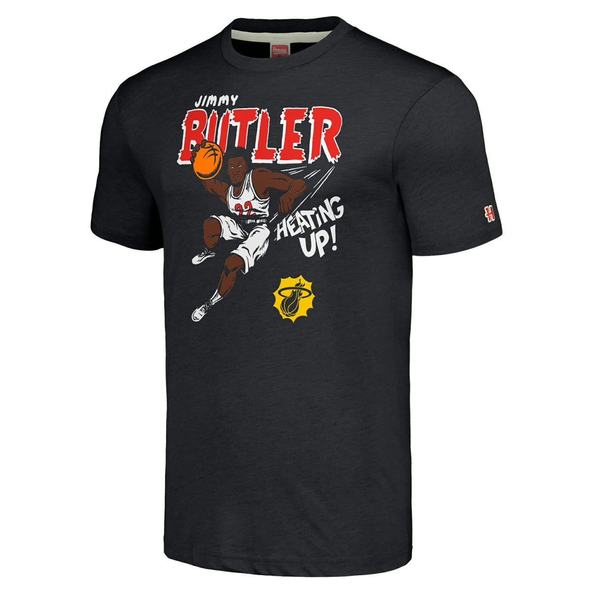 Jimmy Butler III Miami Heat Homage Comic Book Player Tri-Blend T-Shirt Black