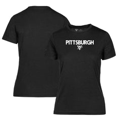 Pittsburgh Penguins Levelwear Women's Maddox City Capsule T-Shirt - Black - NHL 201531197