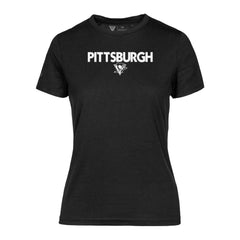 Pittsburgh Penguins Levelwear Women's Maddox City Capsule T-Shirt - Black - NHL 201531197