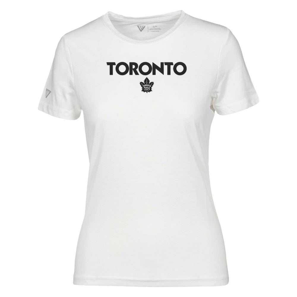 Toronto Maple Leafs Levelwear Women's Maddox City Capsule T-Shirt - White - NHL 201531198