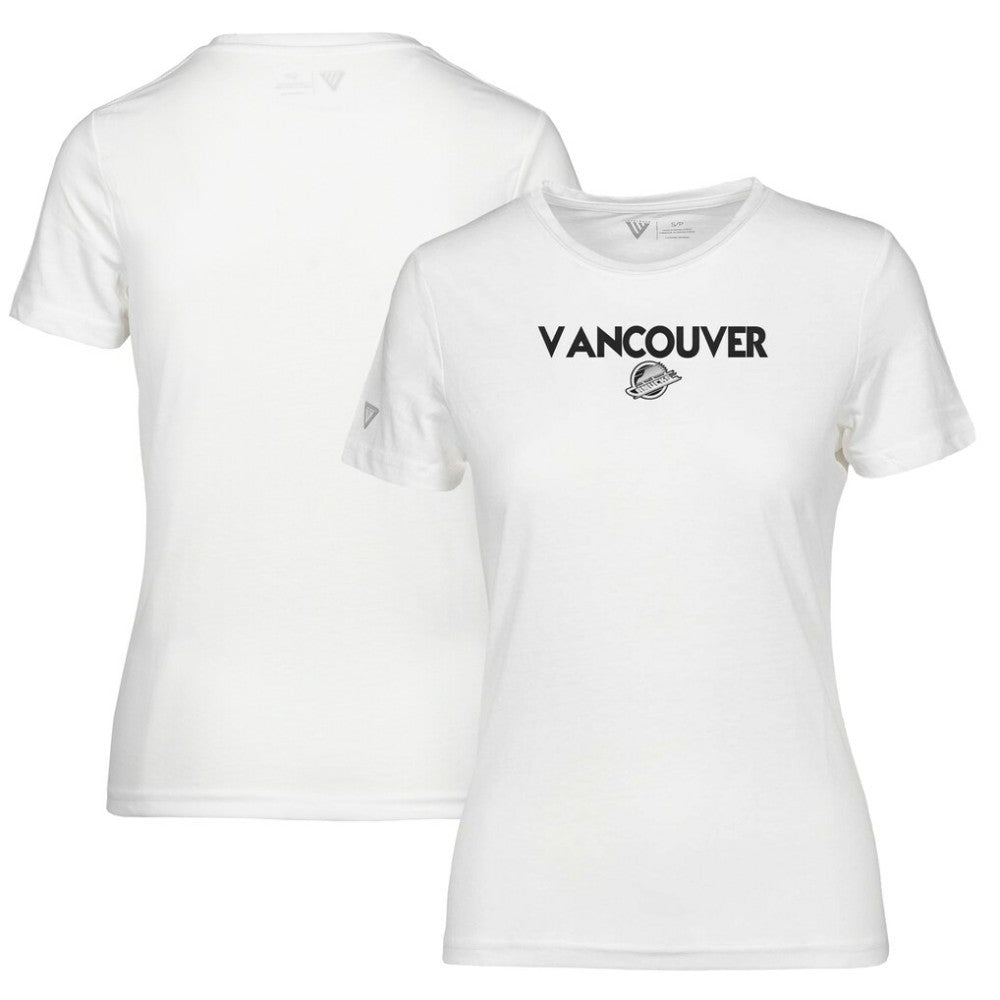 Vancouver Canucks Levelwear Women's Maddox City Capsule T-Shirt - White - NHL 201531206