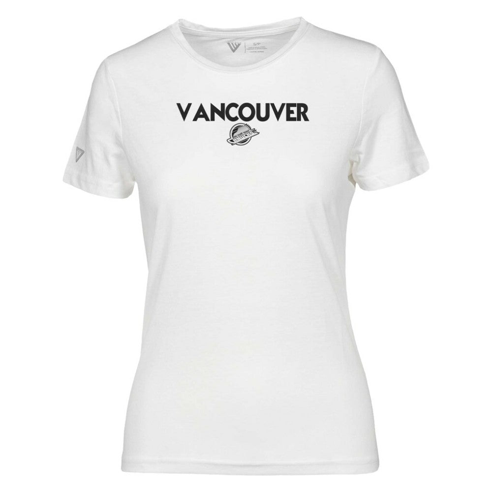 Vancouver Canucks Levelwear Women's Maddox City Capsule T-Shirt - White - NHL 201531206