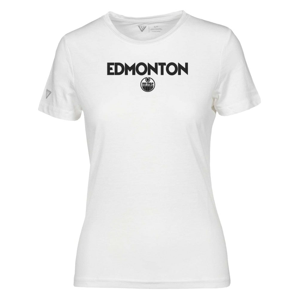 Edmonton Oilers Levelwear Women's Maddox City Capsule T-Shirt - White - NHL 201531214