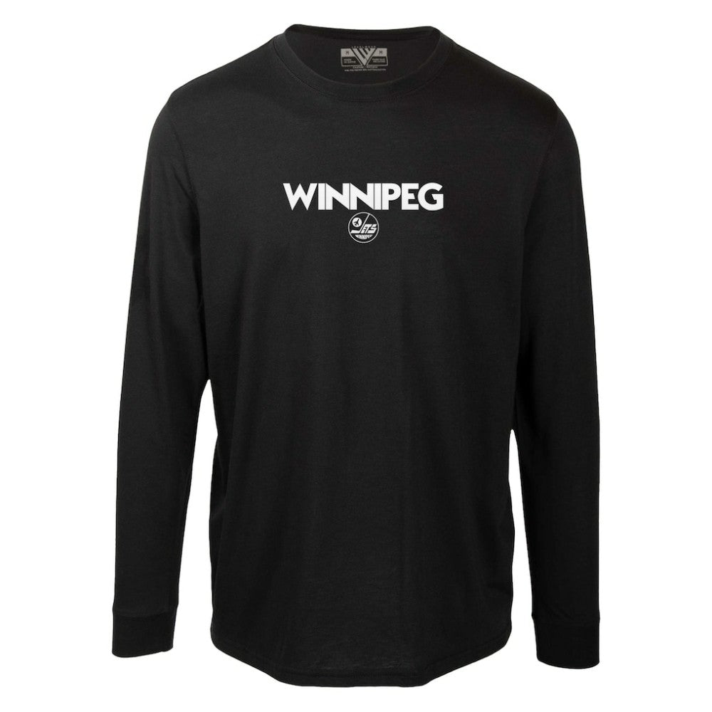 Winnipeg Jets Levelwear Oscar City Capsule Long Sleeve T-Shirt - Black - NHL 201531226