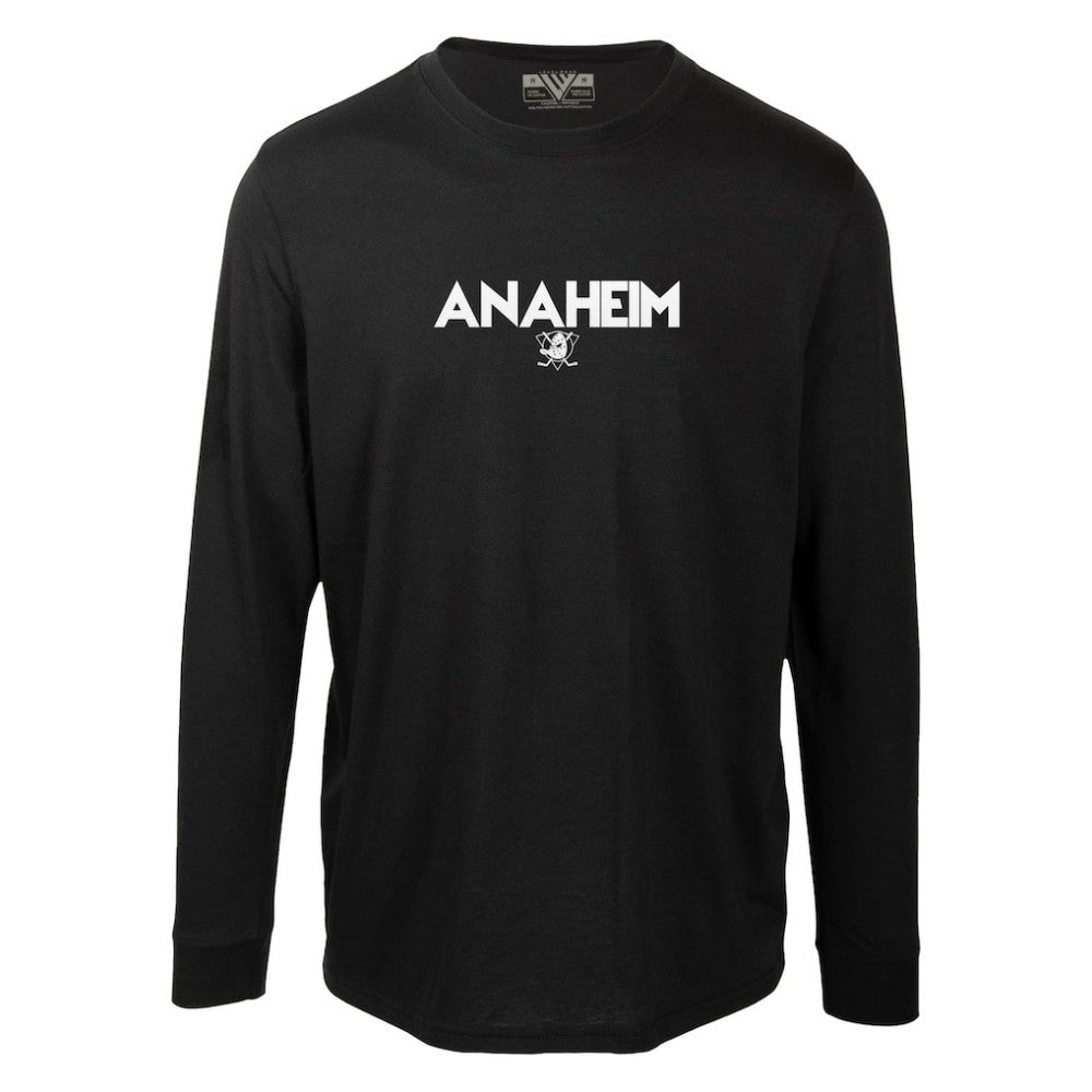 Anaheim Ducks Levelwear Oscar City Capsule Long Sleeve T-Shirt - Black - NHL 201531245