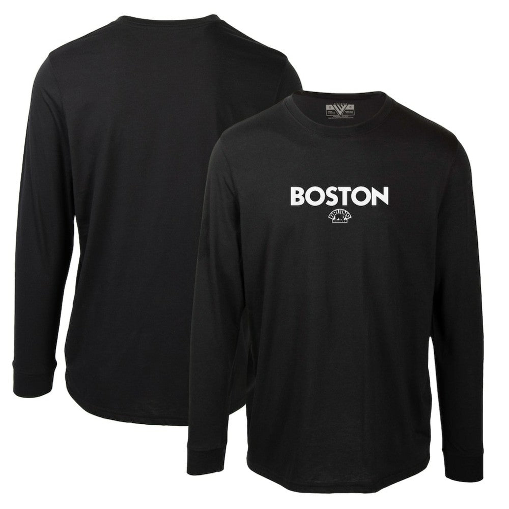 Boston Bruins Levelwear Oscar City Capsule Long Sleeve T-Shirt - Black - NHL 201531246