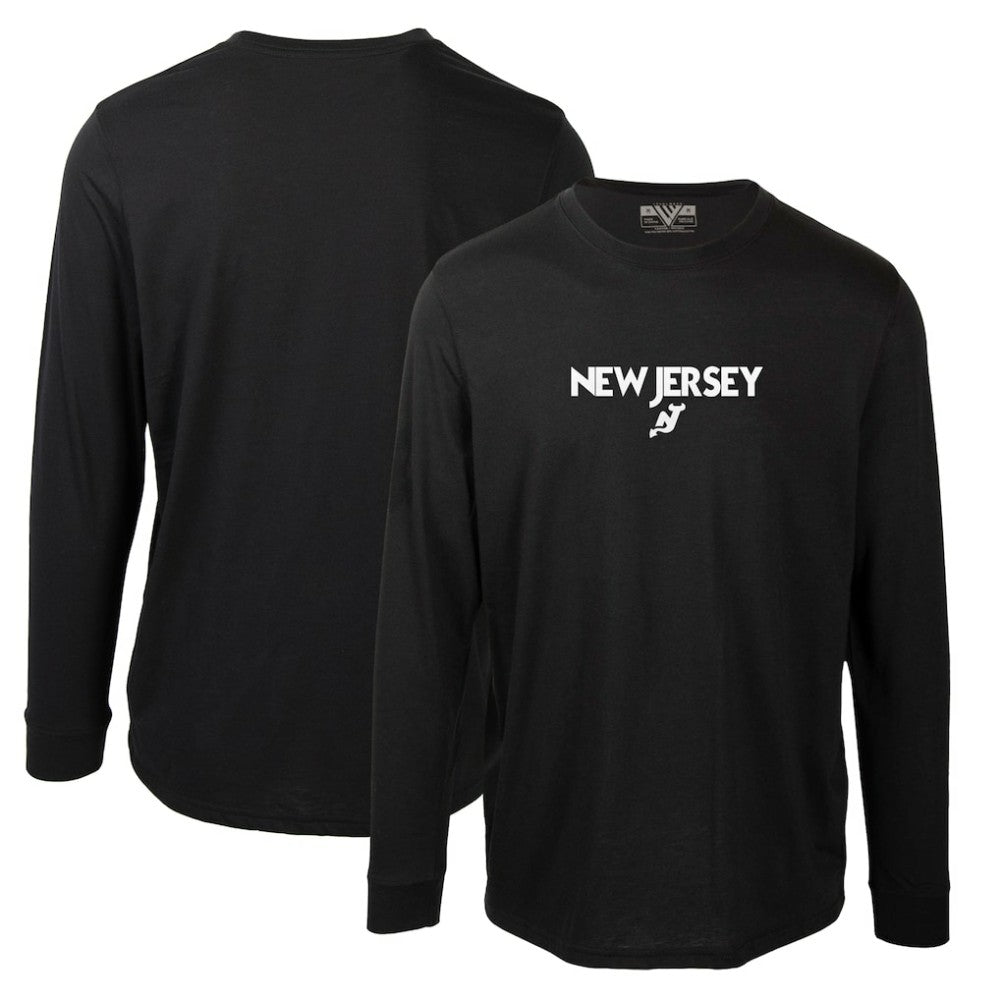 New Jersey Devils Levelwear Oscar City Capsule Long Sleeve T-Shirt - Black - NHL 201531249
