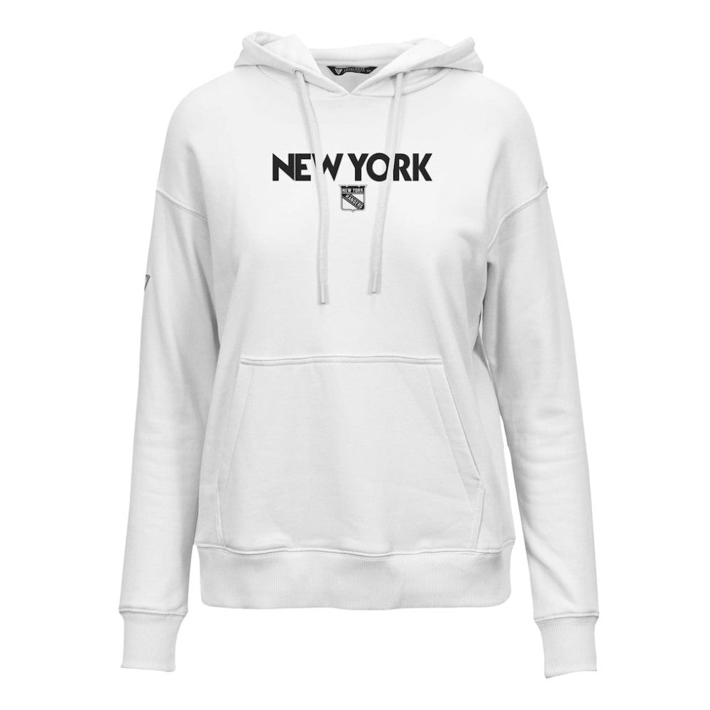 New York Rangers Levelwear Women's Adorn City Capsule Pullover Hoodie - White - NHL 201531325