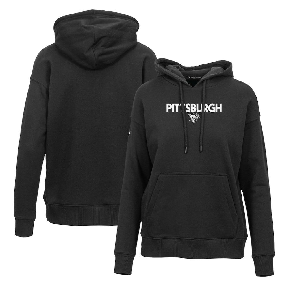 Pittsburgh Penguins Levelwear Women's Adorn City Capsule Pullover Hoodie - Black - NHL 201531330