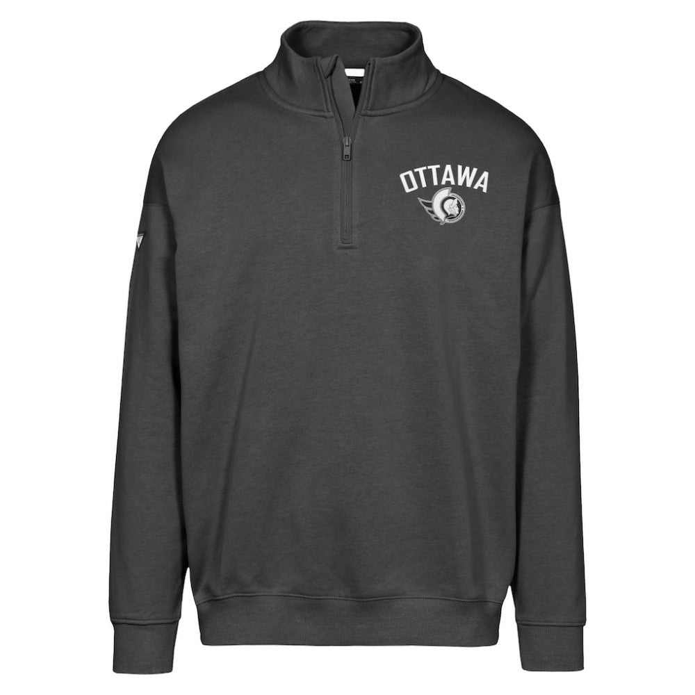Ottawa Senators Levelwear Murray City Capsule Quarter-Zip Sweatshirt - Black - NHL 201531476