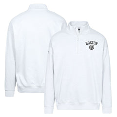 Boston Bruins Levelwear Murray City Capsule Quarter-Zip Sweatshirt - White - NHL 201531488