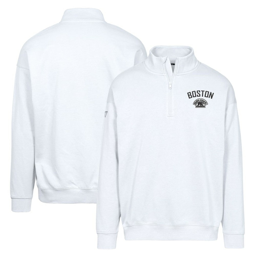 Boston Bruins Levelwear Murray City Capsule Quarter-Zip Sweatshirt - White - NHL 201531492