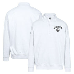 Edmonton Oilers Levelwear Murray City Capsule Quarter-Zip Sweatshirt - White - NHL 201531537