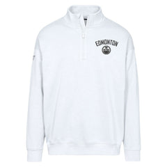 Edmonton Oilers Levelwear Murray City Capsule Quarter-Zip Sweatshirt - White - NHL 201531537