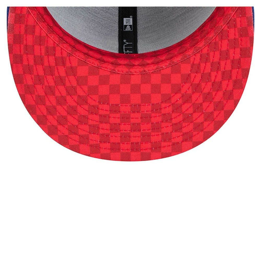 Chicago Cubs New Era Checkered Undervisor 59FIFTY Fitted Hat - Royal - New Era on Sale