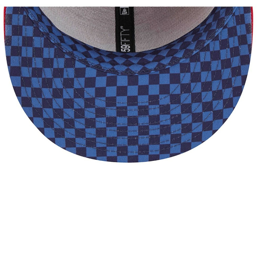 St. Louis Cardinals New Era Checkered Undervisor 59FIFTY Fitted Hat - Red - New Era Online