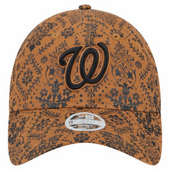 Washington Nationals New Era Women's Vintage Deco 9TWENTY Adjustable Hat - Brown - New Era Lifestyle