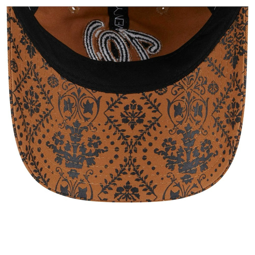 Washington Nationals New Era Women's Vintage Deco 9TWENTY Adjustable Hat - Brown - New Era Lifestyle