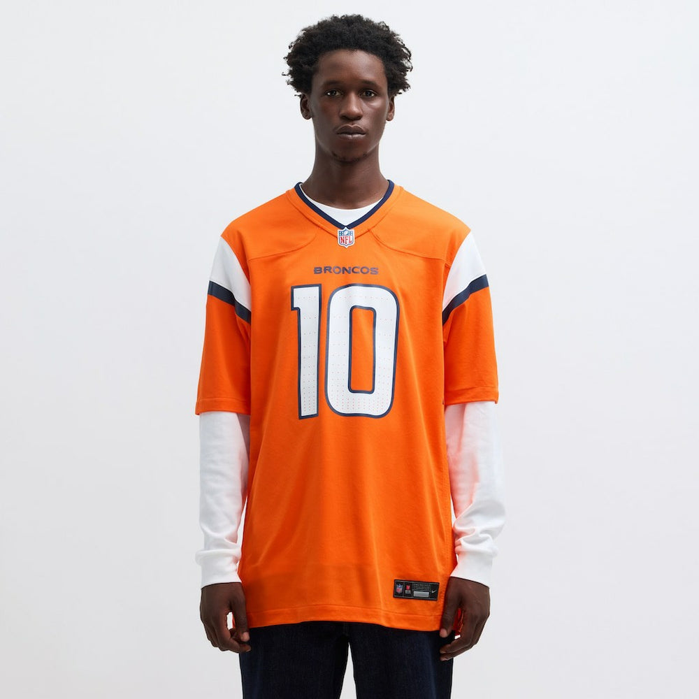 Nike Bo Nix Denver Broncos Player Game Jersey Orange